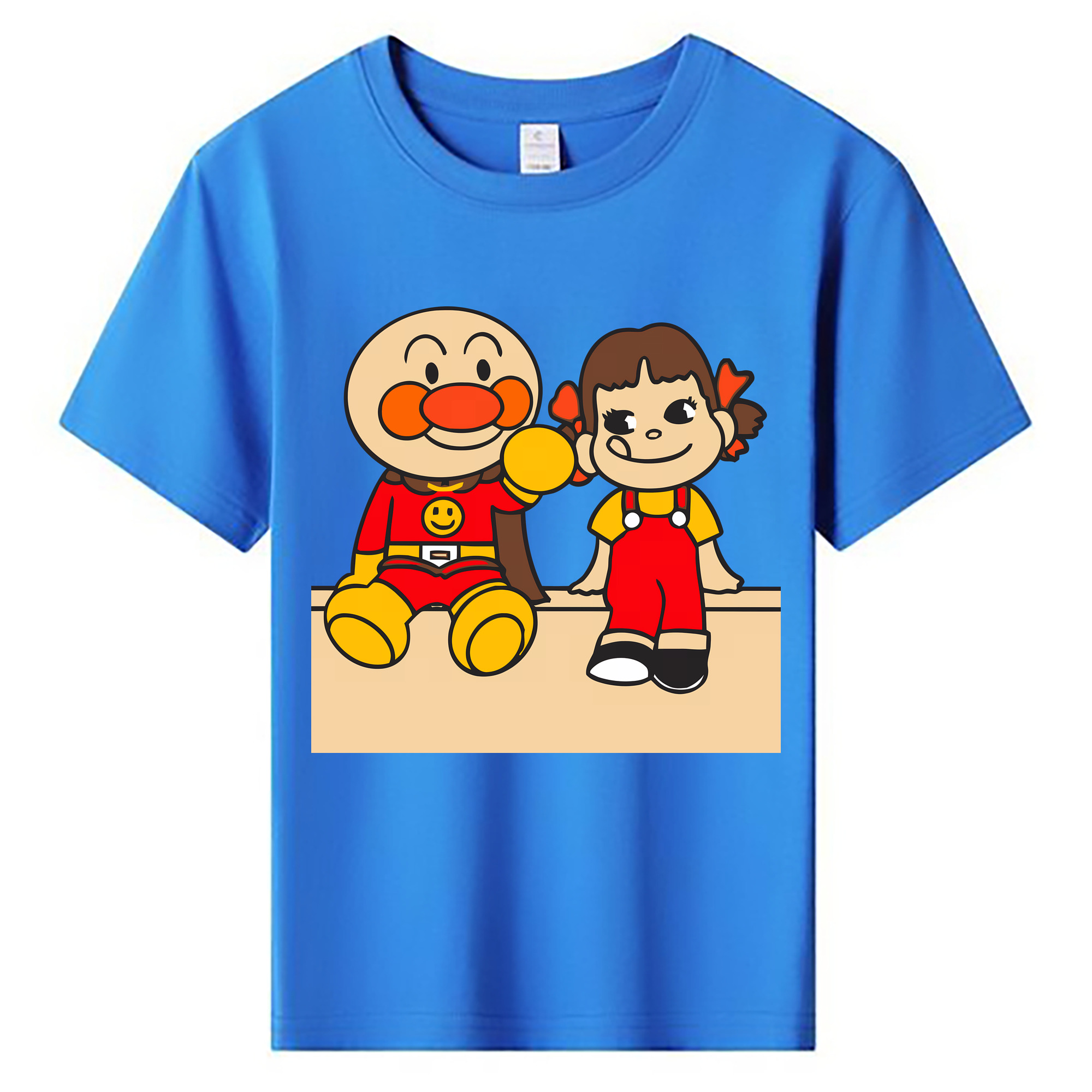 （画像用） アンパンマン Anpanman 綿100％キッズTシャツ（フロントプリント）